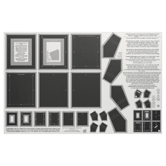 3 Foto aus schwarzem Zazzle Stoff (Yard (91,4 cm))