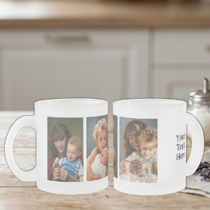 3 Foto benutzerdefinierter Text Mattglastasse