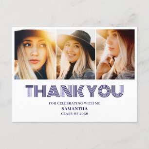 3-Foto-Collage-Abschluss-Danke Postkarte