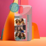 3 Foto Collage - boho coral line art arch - name iPhone 15 Hülle<br><div class="desc">Fügen Sie 3 horizontale Fotos und Ihren Namen hinzu,  um eine coole Telefonzelle zu erstellen. Der graue Hintergrund hat abstrakte pastellfarbene Akzente mit einem lustigen Boho Line Bogen. Eine lustige Möglichkeit,  Erinnerungen zu erfassen und sie mit Freunden zu teilen.</div>