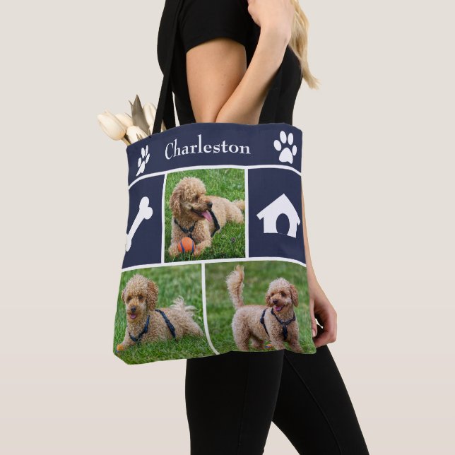 3 Foto Collage Canine Tote Bag (Von Nahem)
