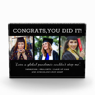 3 Foto Collage Glückwunschs Pandemic Graduate 2022