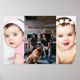 3 Foto-Collage individuell personalisiert Poster