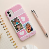 3 Foto Collage Liebe, die Mama Moderne rosa