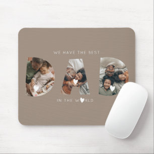 3 Foto Collage Papa Mousepad