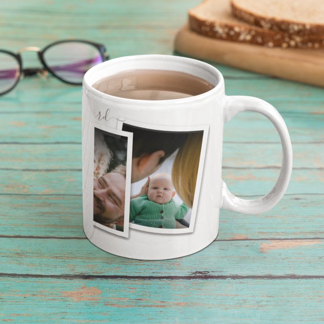 3 Foto Collage Vater Familienvatertag Kaffeetasse (Von Creator hochgeladen)