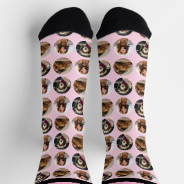 3 Foto-Dachshund-Crew-Socken Socken