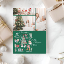 3 Foto Die Zeit Ist Weihnachten Retro Grün Weihnac