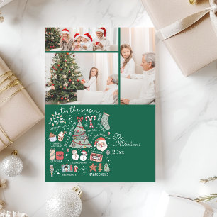 3 Foto Die Zeit Ist Weihnachten Retro Grün Weihnac