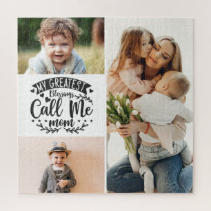 3 Foto Familie sammeln Mutter Sake Mütter Tag j Puzzle