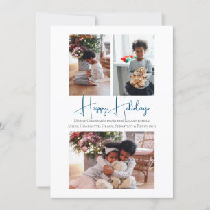 3 Foto Happy Holidays Weihnachten Skaten Kinder