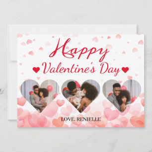 3 Foto Heart Collage Valentinstag Paar Feiertagskarte