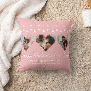 3 Foto Heart Collage Valentinstag Paar Kissen
