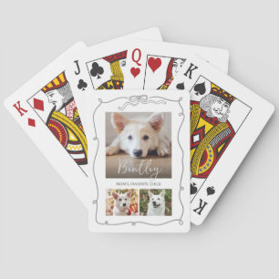 3 Foto Hund Grau Kritzeleien Mama Lieblingskind We Spielkarten