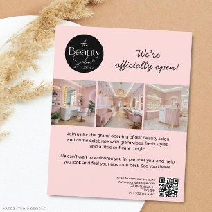 3 Foto individuelles Text-Logo Schönheitssalon Flyer