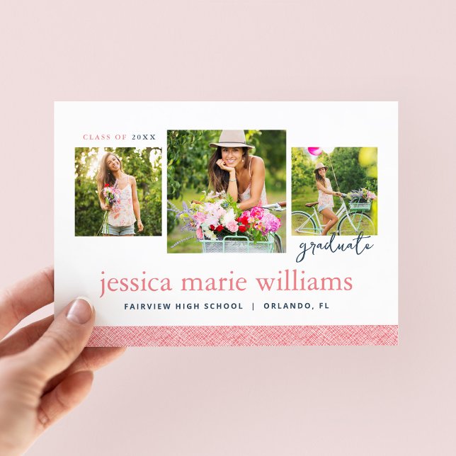 3 Foto Moderne Abschluss Ankündigung (Von Creator hochgeladen)