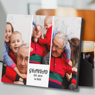 3 Foto Opa etabliert fett weiße Typografie Fotoplatte