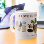 3 Foto Paws Fur Hunde Mama Personalisierte Mug Kaffeetasse<br><div class="desc">Genießen Sie die stolze Hundemutter in Ihrem Leben mit unserer 3-Foto Paws Fur Hund Mama Personalized Mug. Mit drei bezaubernden Schnappschüssen ihrer wütenden Gefährten ist diese maßgeschneiderte Tasse eine herzzerwärmende Hommage an die Freude und Liebe,  Hundemutter zu sein</div>