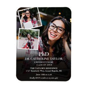 3 Foto PhD Abschlussfeier Einladung Mag Magnet