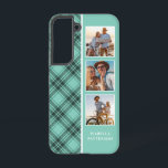 3 Foto Preppy Kariert Modern Girl Individuelle Nam Samsung Galaxy Hülle<br><div class="desc">3 Foto Preppy Kariert Modern Girly Custom Personalisiert Name Smartphone Samsung Galaxy Phone Case bietet eine 3 Ihrer Lieblings-Fotos mit Ihrem individuelle Name auf einem stilvollen,  preppy-grünen karierten Muster. Perfekt zum Geburtstag,  Weihnachten,  Muttertag,  Schwester,  beste Freundin und vieles mehr. Entworfen von © Evco Studio www.zazzle.com/store/evcostudio</div>