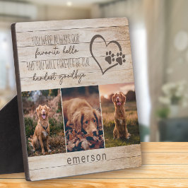 3 Foto Rustikaler Pet Loss Fotoplatte