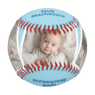 3 Foto und Text Personalisierter Bester Vater Alle Baseball