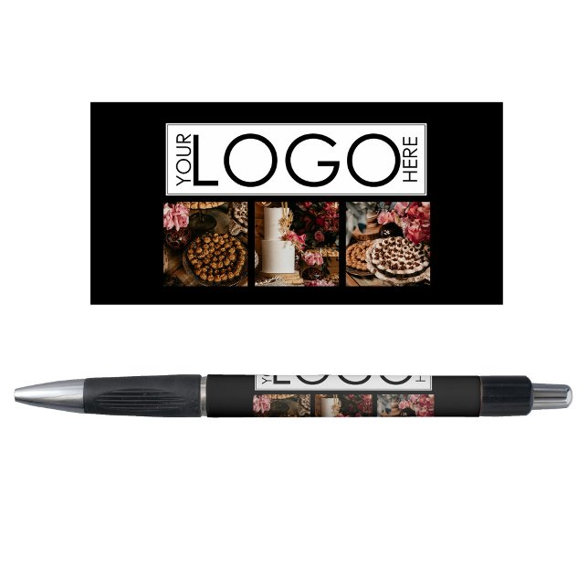 3-Foto-Unternehmenssymbole Kugelschreiber (Event Planning 3 Photo Business Logo Black Pen)