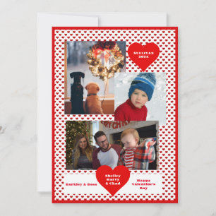 3 Foto Valentine Family Collage