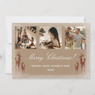 3 Foto Weihnachtsfeiertage Collage Feiertagskarte