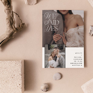 3 Foto Wir haben ja nur White Overlay Empfang gesa Einladung