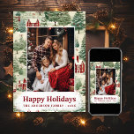 3 Foto Woodland Niedlich Rustikale Landschaft Weih Feiertagskarte<br><div class="desc">Teilen Sie die Magie der Saison mit unserer 3 Foto Woodland Rustic Country Weihnachtskarte. Diese bezaubernde Karte besticht durch eine klassische Landschaft mit verschneiten Landschaften, rustikalen Scheunen und immergrünen Bäumen und schafft so eine herzliche Kulisse für Ihre gepflegten Fotos. Personalisieren Sie es mit drei Ihrer Lieblings-Schnappschüsse, und verbreiten Sie Freude...</div>