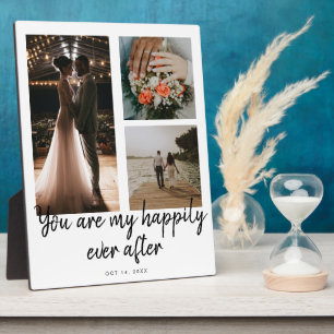 3 Foto Zitat zur 1. Hochzeitsjubiläum Collage Fotoplatte