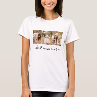 3 FotoCollage Beste Mama je Frauen T-Shirt