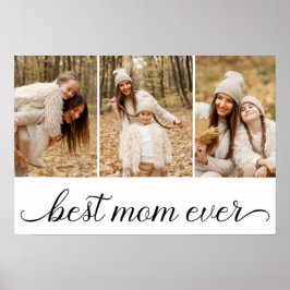 3 FotoCollage Beste Mama je Poster