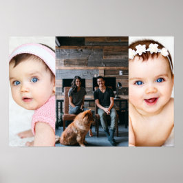3 FotoCollage Custom Personalisiert Poster