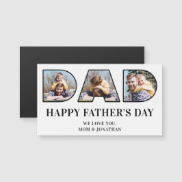 3 FotoCollage Happy Vatertag Magnetkarte