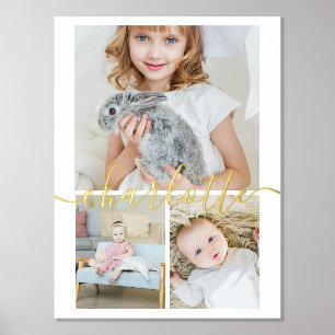 3 Fotocollage Personalisierte Bezeichnung Typograf Foliendrucke
