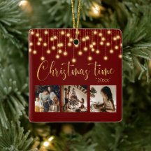 3 FotoCollage Rustische String-Leuchten