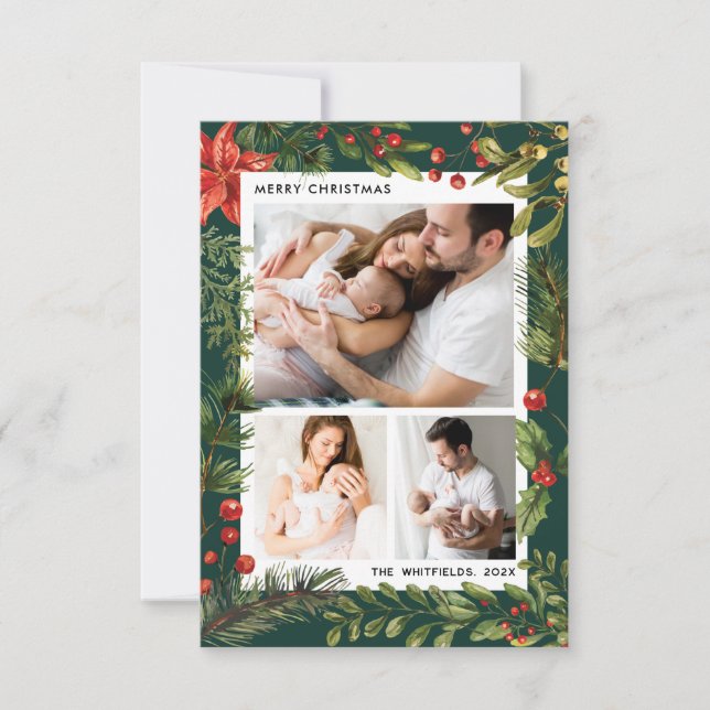 3 Fotos Botanische Weihnachtsfeiertage (Vorderseite)