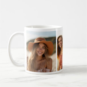 3 Fotos hinzufügen - Einfache Collage - Modern Min Kaffeetasse
