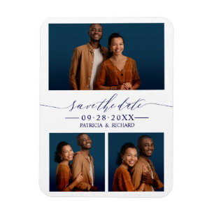 3 Fotos Hochzeit Save The Date  Magnet