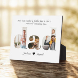 3 Fotos Vater Cutout Geschenk für den Vatertag Fotoplatte