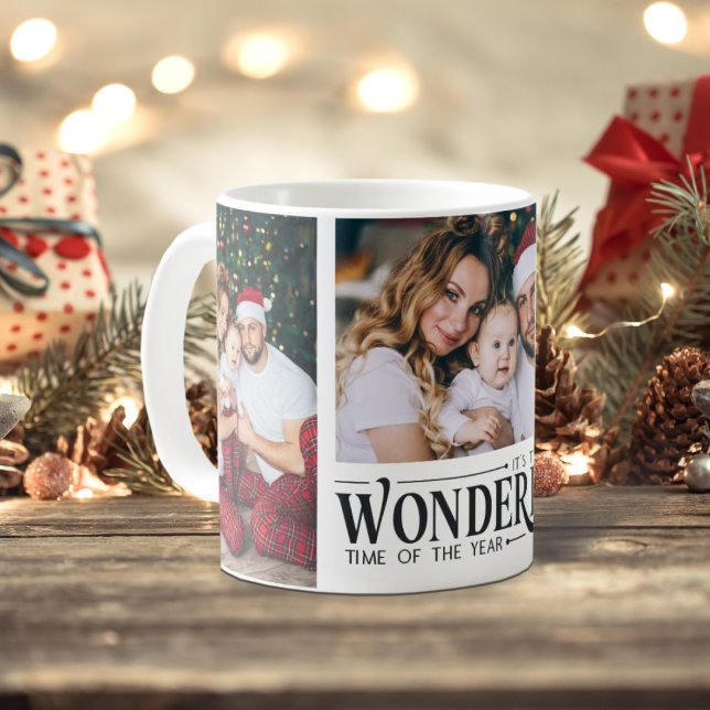 3 Fotos Weihnachten ist die schönste Weihnachtszei Kaffeetasse (Von Creator hochgeladen)