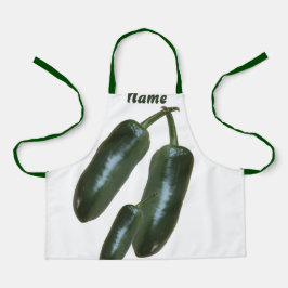3 Fresh Green Jalapeno Paprikaschoten Foto Still L Schürze