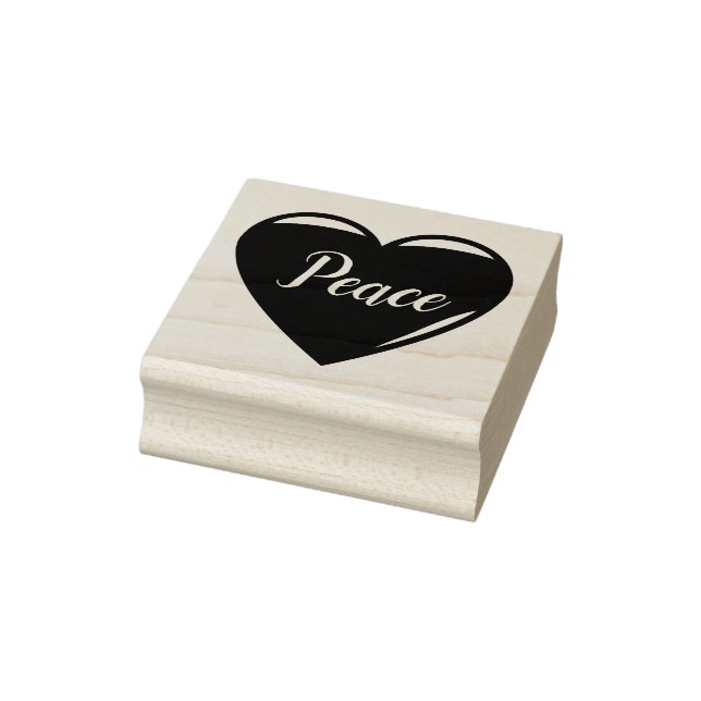 3 Frieden, Herzen, Gummistempel (Stempel)