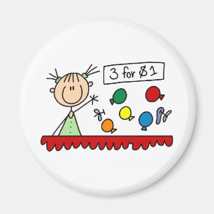3 Für $1 Fair Stick Figure Magnet