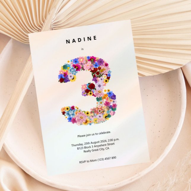 3. Geburtstag 3. Geburtstag Party Einladung (Von Creator hochgeladen)