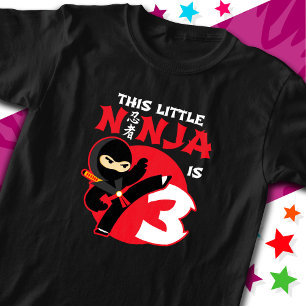 3. Geburtstag 3 Jahre Alte Kinder Party Kleine Nin T-Shirt