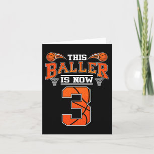3. Geburtstag Basketball Dieser Baller ist jetzt 3 Karte