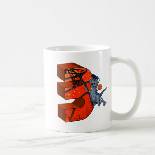 3. Geburtstag Basketball Dinosaur Boy Gifts Slam D Kaffeetasse